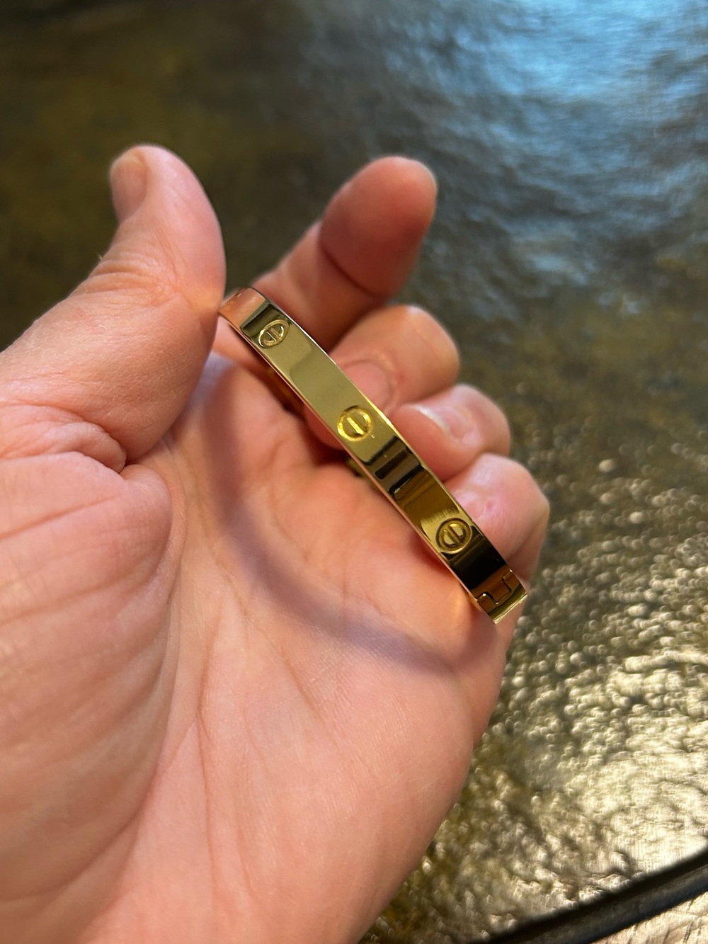Pavoi Gold Tone Hinged Bangle Bracelet - Women Jewelry